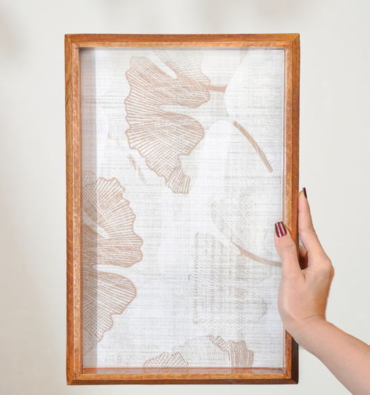 Ivoryglow Enameled Serving Tray