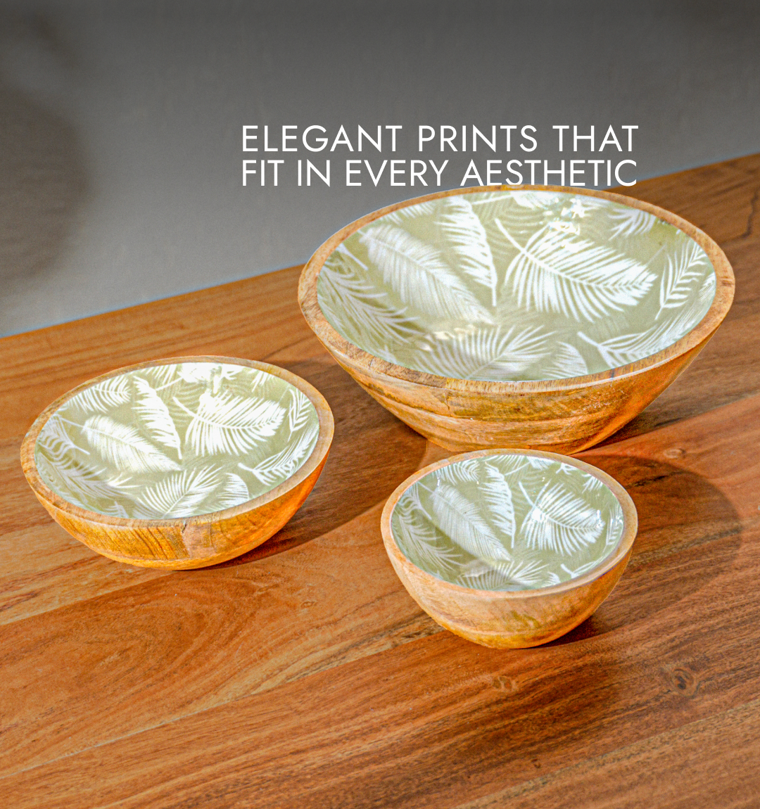 SageNest Inlaid Wooden Bowl