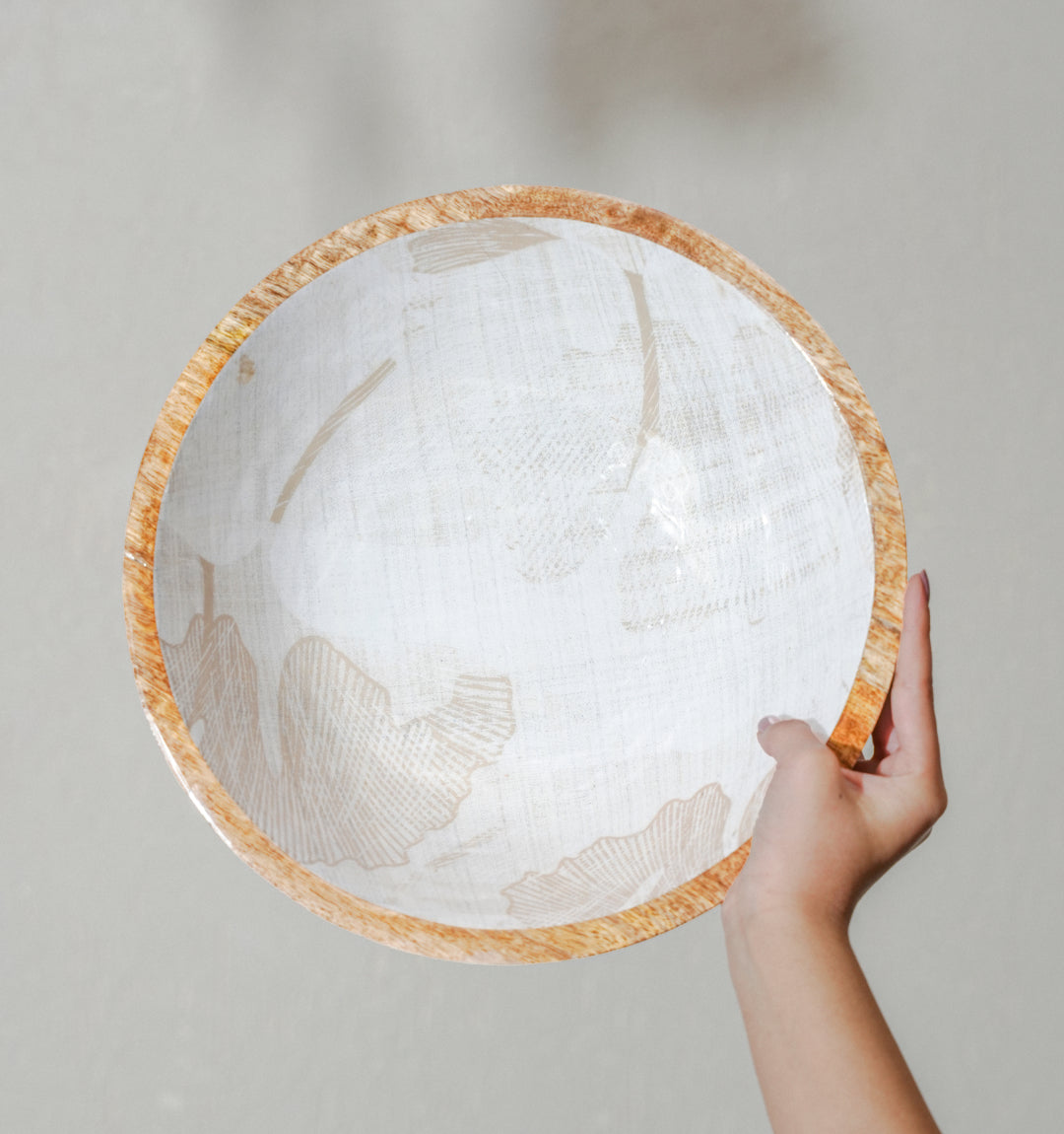 Ivoryglow Inlaid Wooden Bowl Set