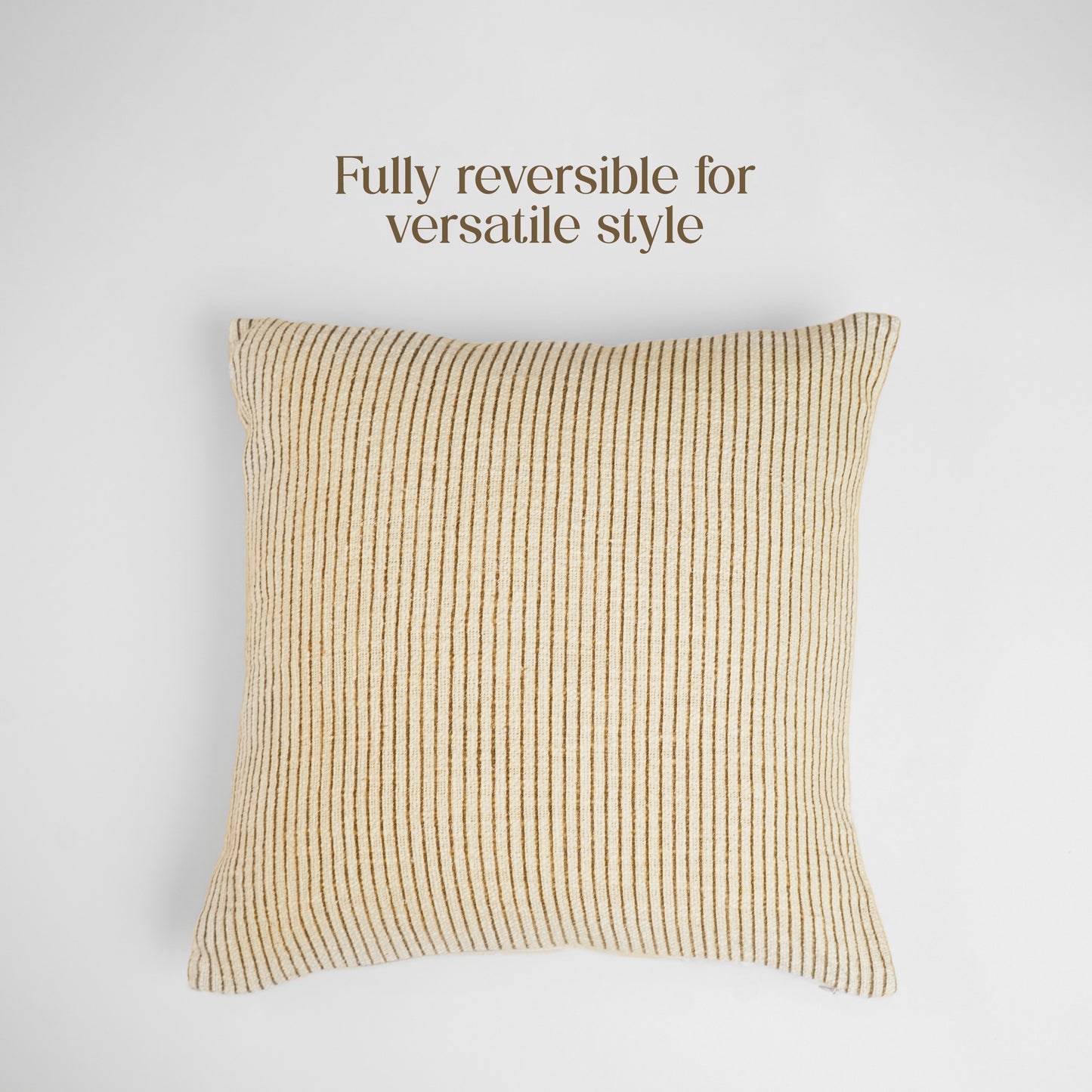 Paudha’s Handcrafted Printed Cotton Cushion Cover – Crimson Thread