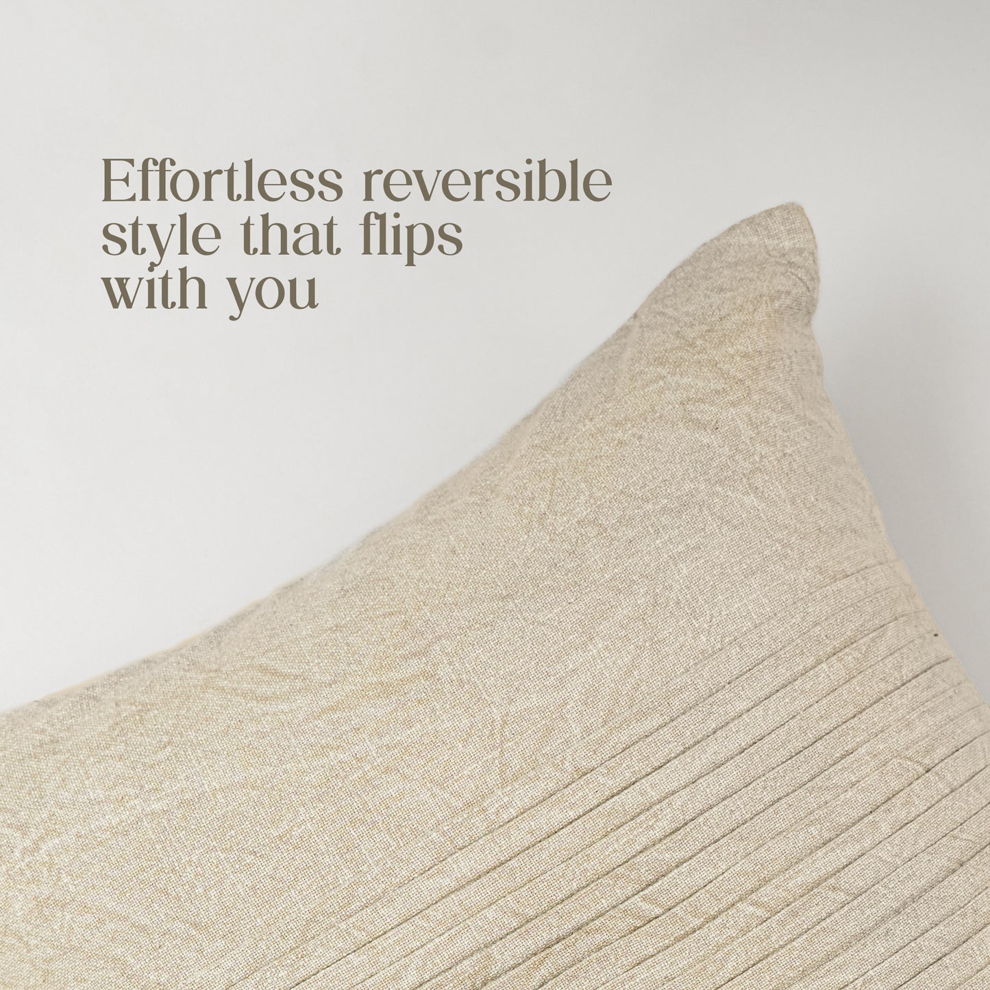 Paudha’s Handcrafted Pleated Cotton Cushion Cover – Pleated Calm
