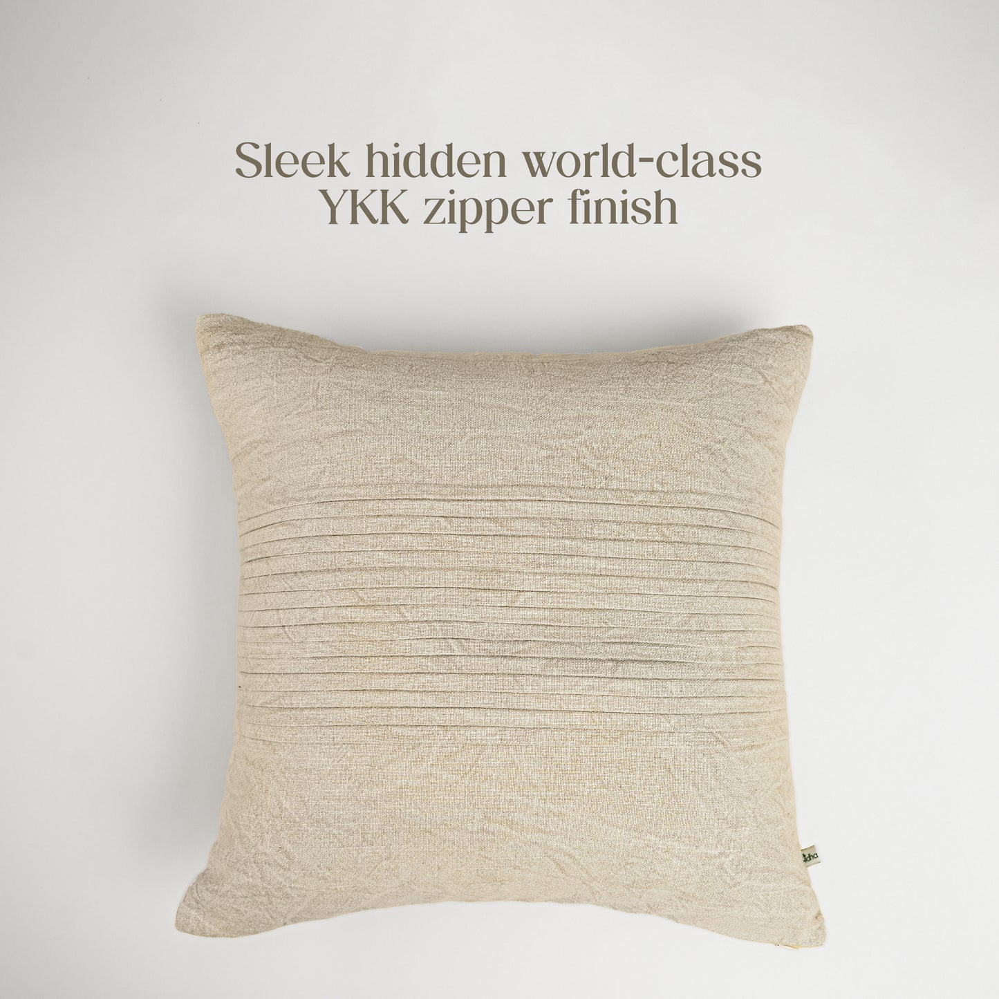 Paudha’s Handcrafted Pleated Cotton Cushion Cover – Pleated Calm