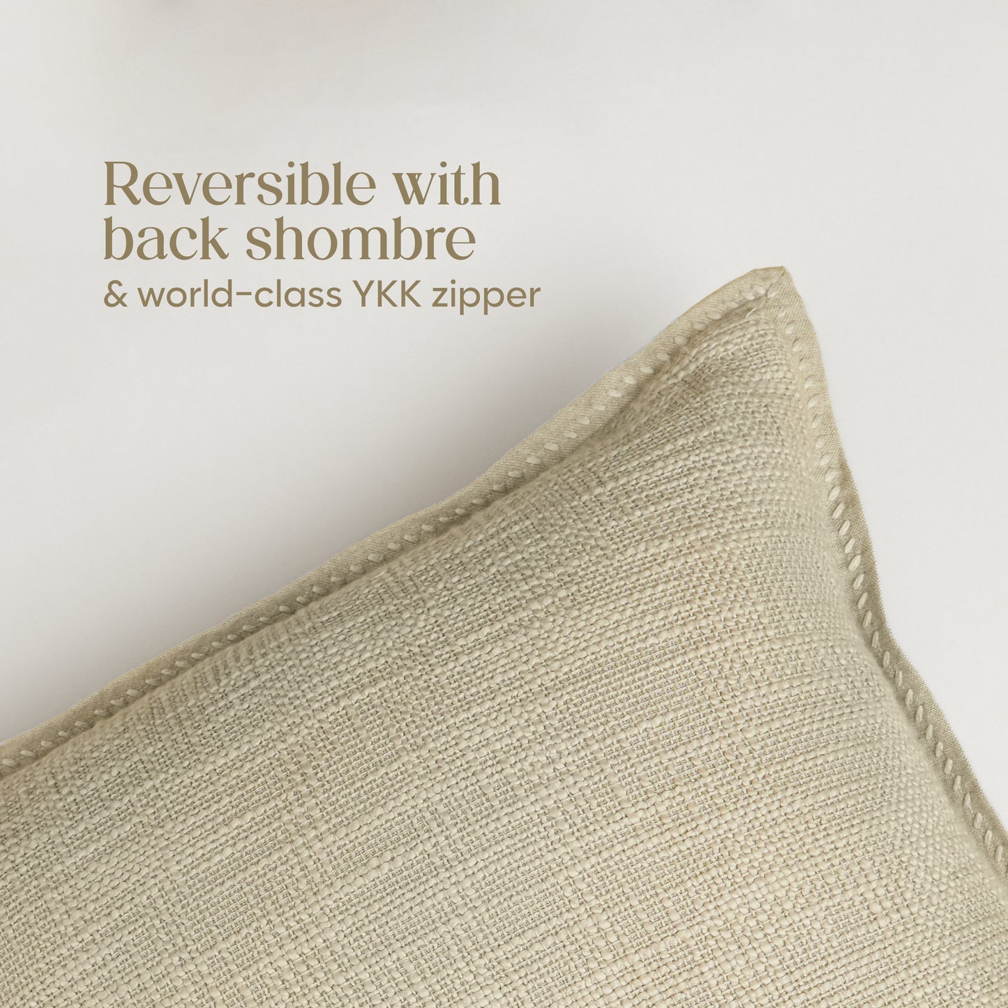 Paudha’s Handcrafted Embroidered Slub Cotton Cushion Cover – Coastal Dusk
