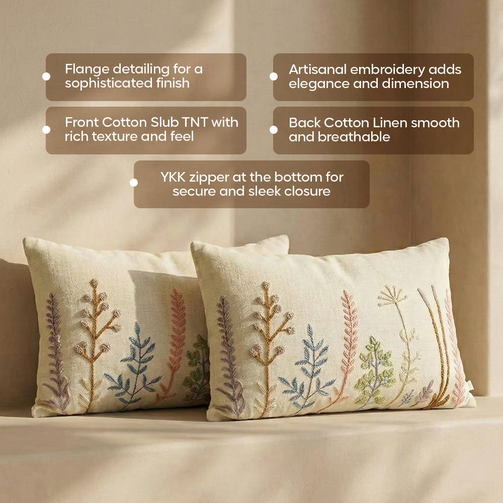 Luxury Sofa Makeover Set | Knitted Sofa Throw paired with Cushions - Twilight Slate - Set of 2