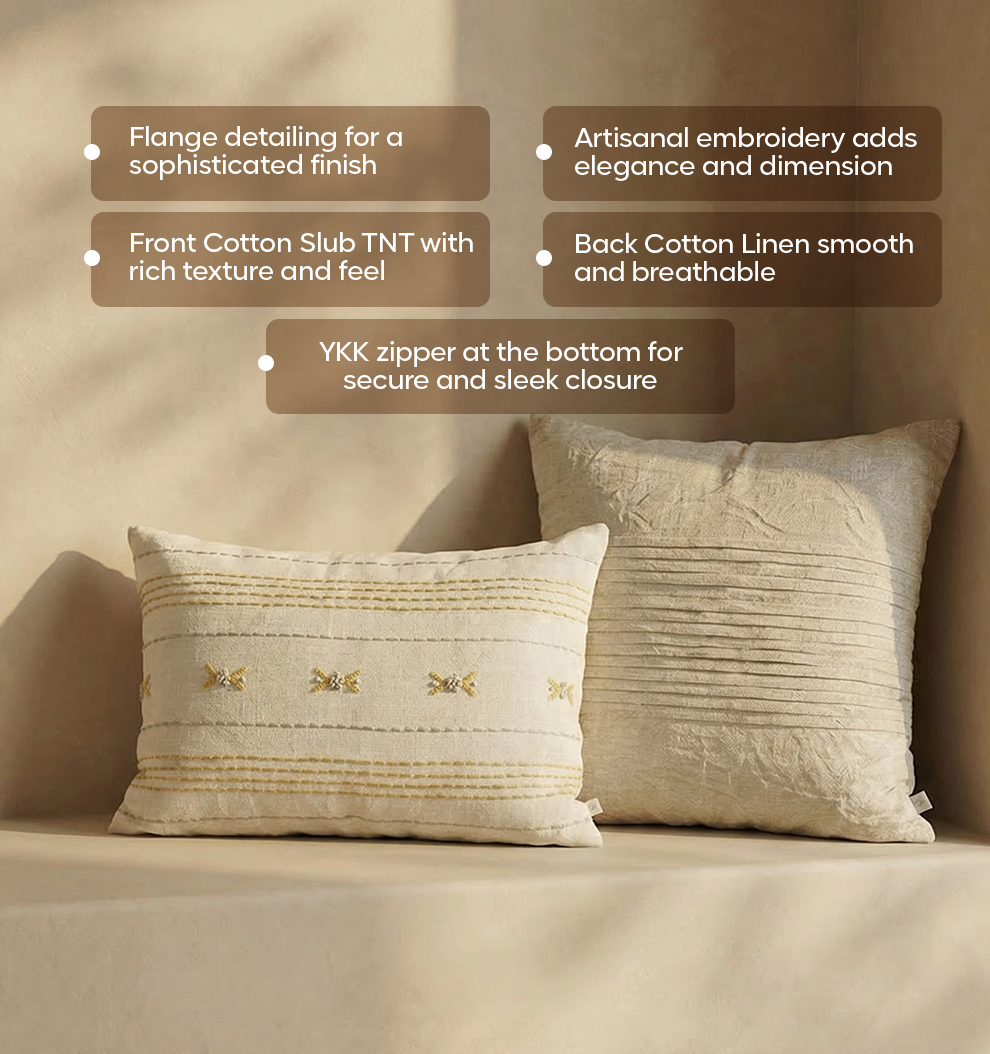 Luxury Sofa Makeover Set | Desert Sun Knitted Sofa Throw paired with Cushions - Set of 4