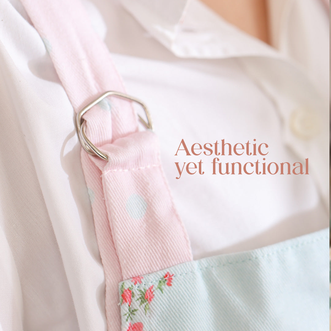 Paudha’s Elegant and Functional Aesthetic Apron - Petal Dusk
