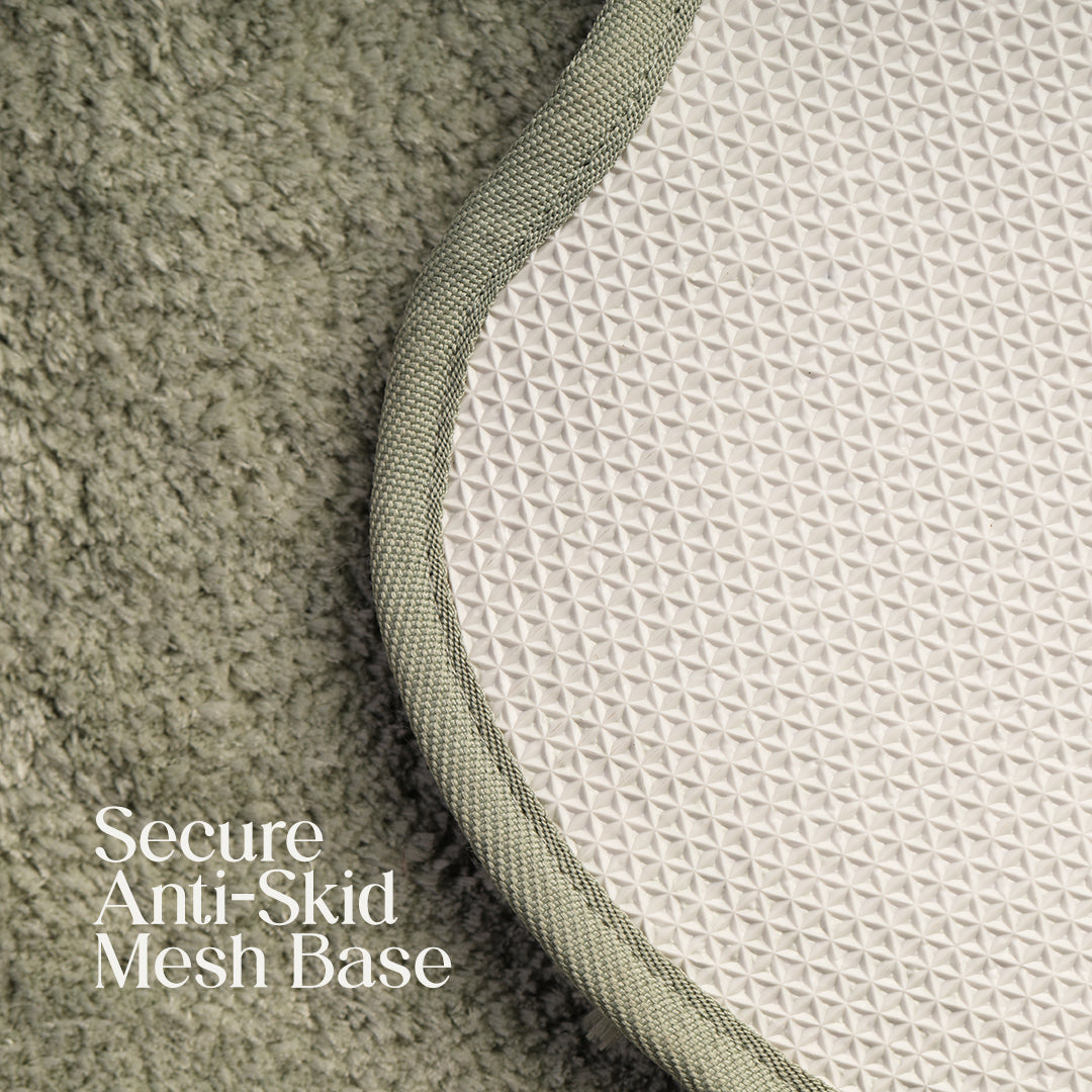Paudha’s Sculpted Bedside Runner- Forest Veil