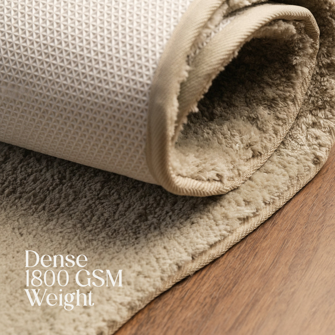 Paudha’s Sculpted Bedside Runner- Sand Whisper