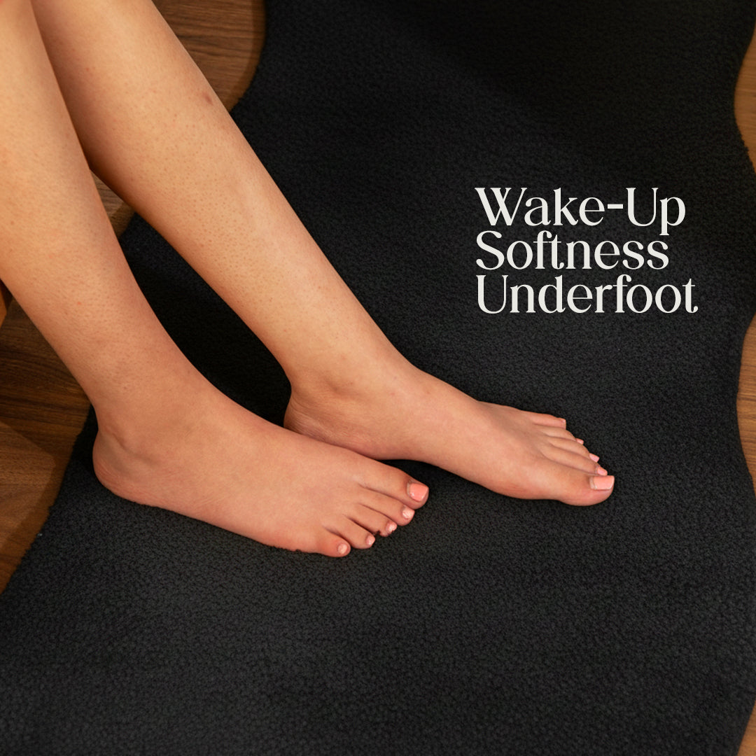 Paudha’s Sculpted Bedside Runner- Velvet Night