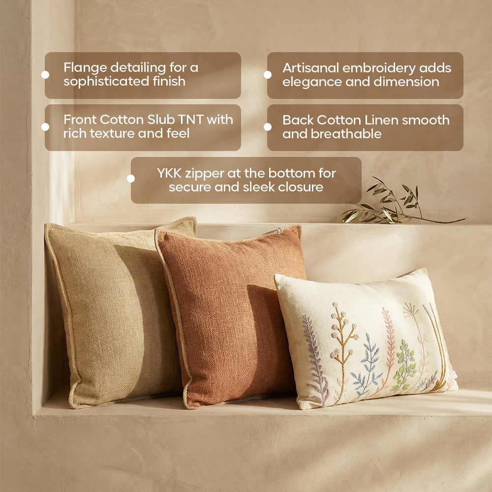 Luxury Sofa Makeover Set | Knitted Sofa Throw paired with Cushions - Celestial White - Set of 6