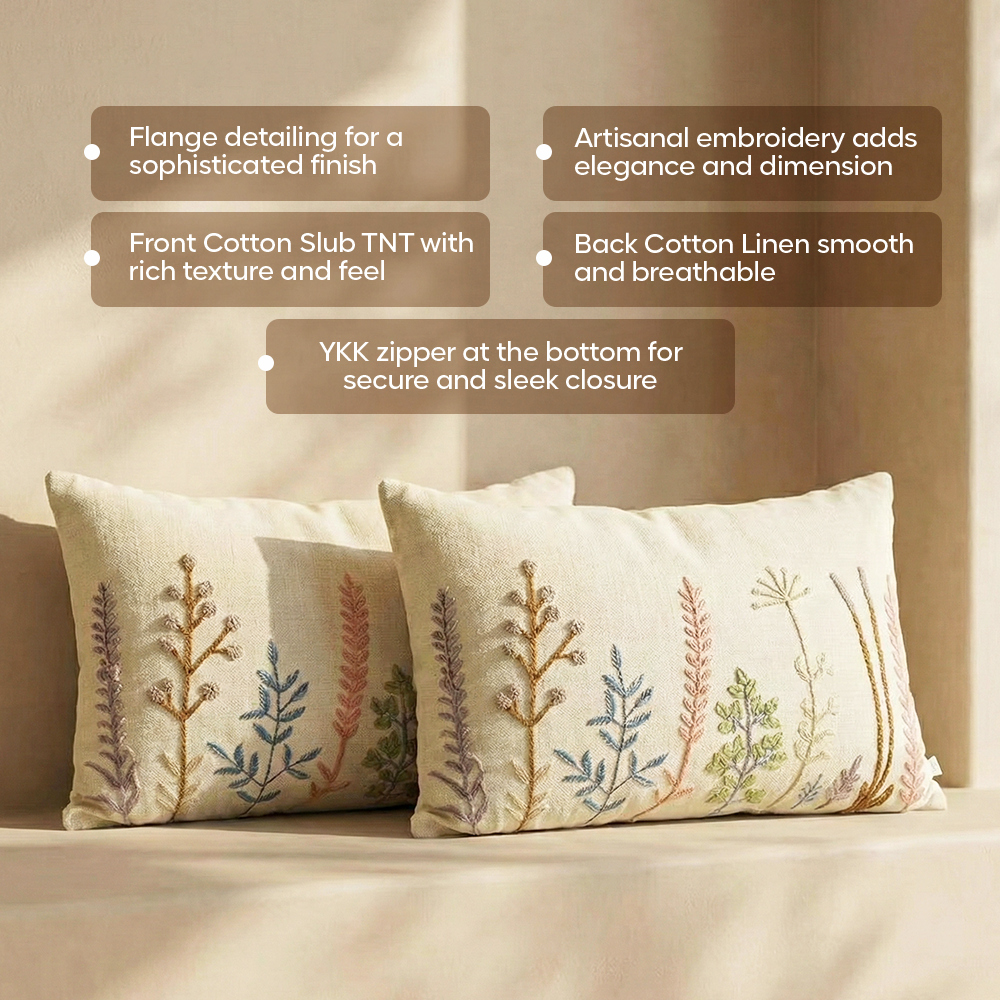 Luxury Sofa Makeover Set | Knitted Sofa Throw paired with Cushions - Celestial White - Set of 2