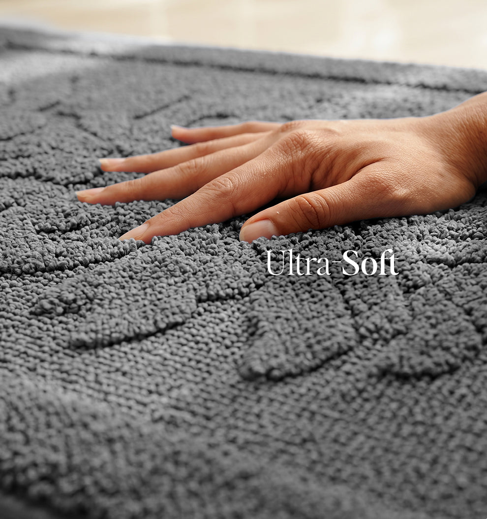 Botanical Royale Foam - Padded Bathmat - Platinum Dusk