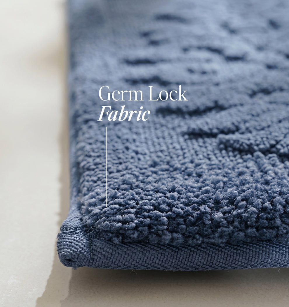 Botanical Royale Foam - Padded Bathmat - Mystic Tide