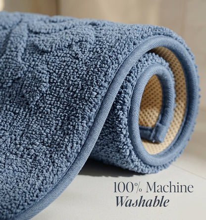 Botanical Royale Foam - Padded Bathmat - Mystic Tide