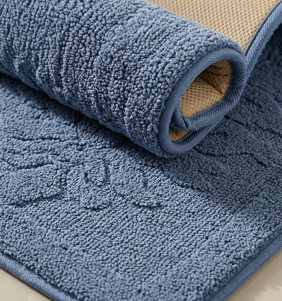 Botanical Royale Foam - Padded Bathmat - Mystic Tide