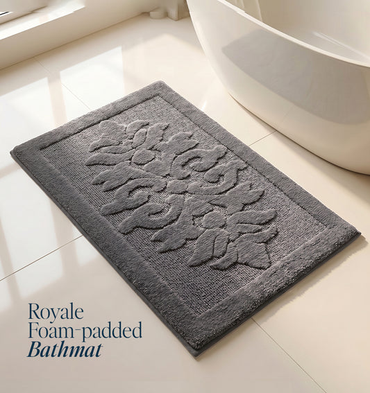 Botanical Royale Foam - Padded Bathmat - Platinum Dusk