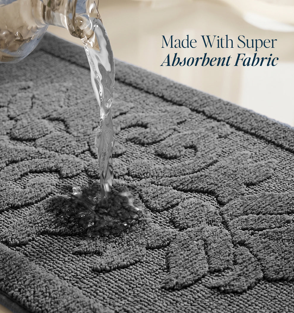 Botanical Royale Foam - Padded Bathmat - Platinum Dusk