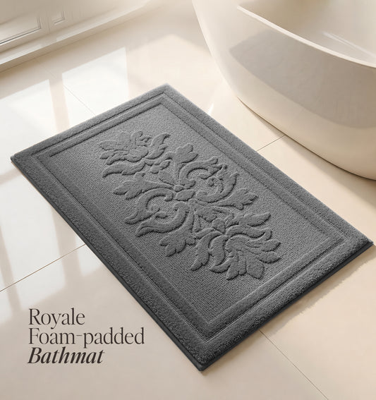 Botanical Royale Foam - Padded Bathmat - Platinum Dusk