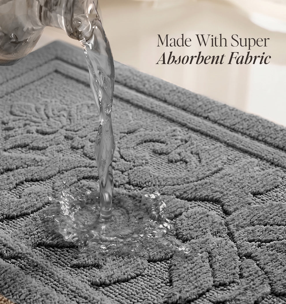 Botanical Royale Foam - Padded Bathmat - Platinum Dusk