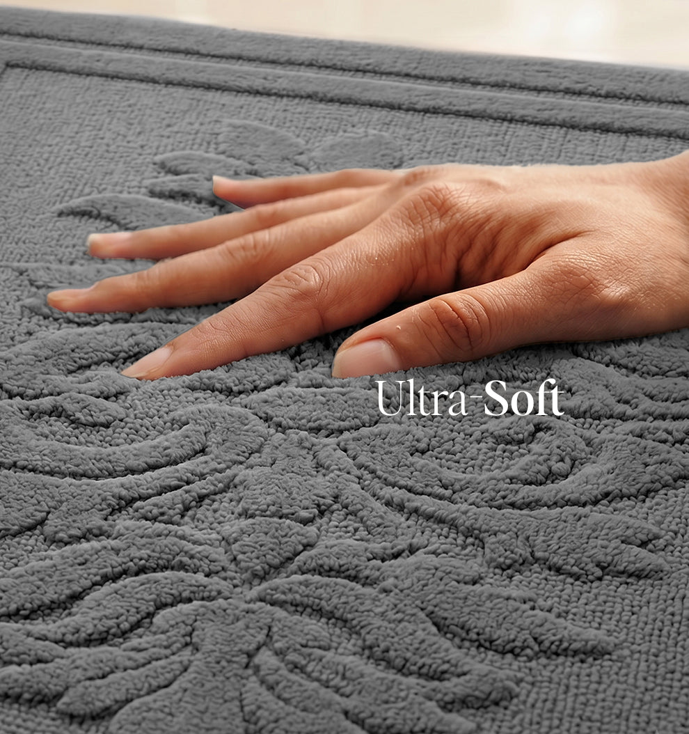 Botanical Royale Foam - Padded Bathmat - Platinum Dusk