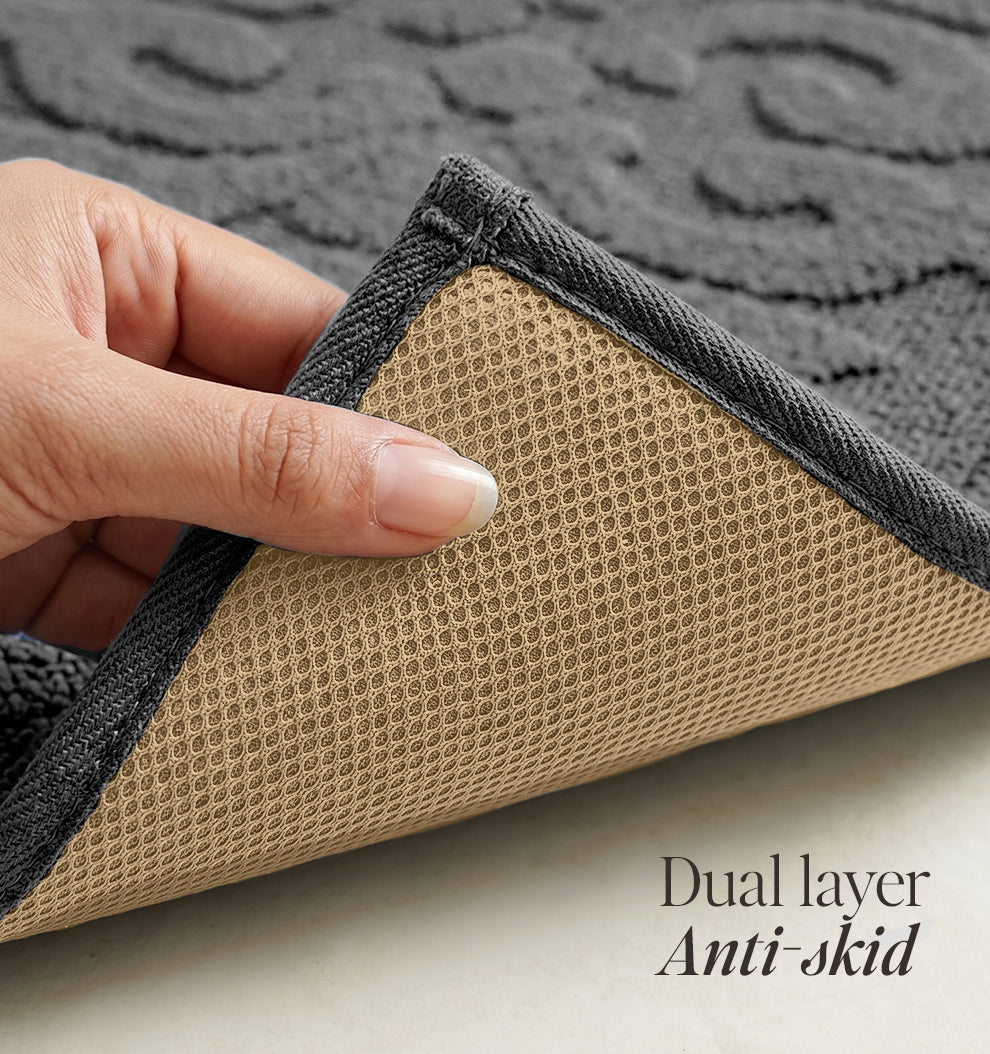 Botanical Royale Foam - Padded Bathmat - Platinum Dusk
