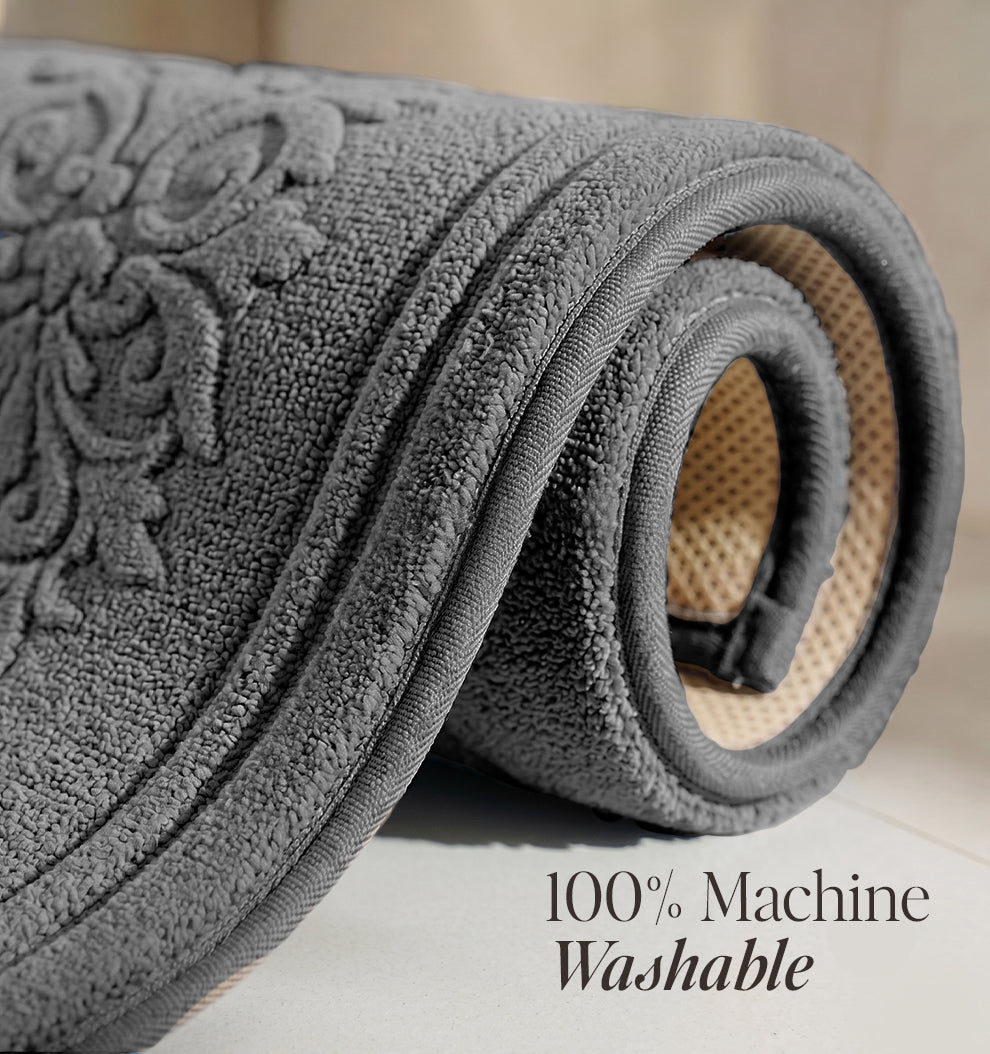 Botanical Royale Foam - Padded Bathmat - Platinum Dusk