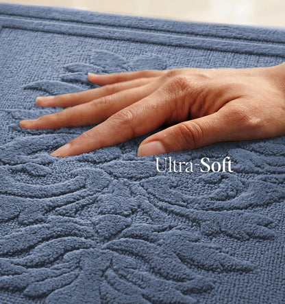 Botanical Royale Foam - Padded Bathmat - Mystic Tide