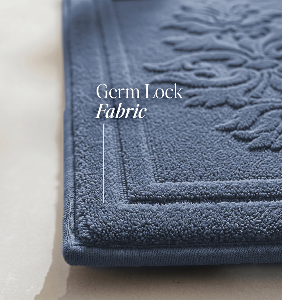 Botanical Royale Foam - Padded Bathmat - Mystic Tide