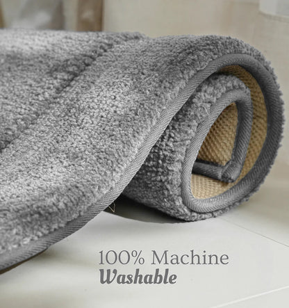 Classic Knitted Border Foam Padded Bathmat - Misty Harbor