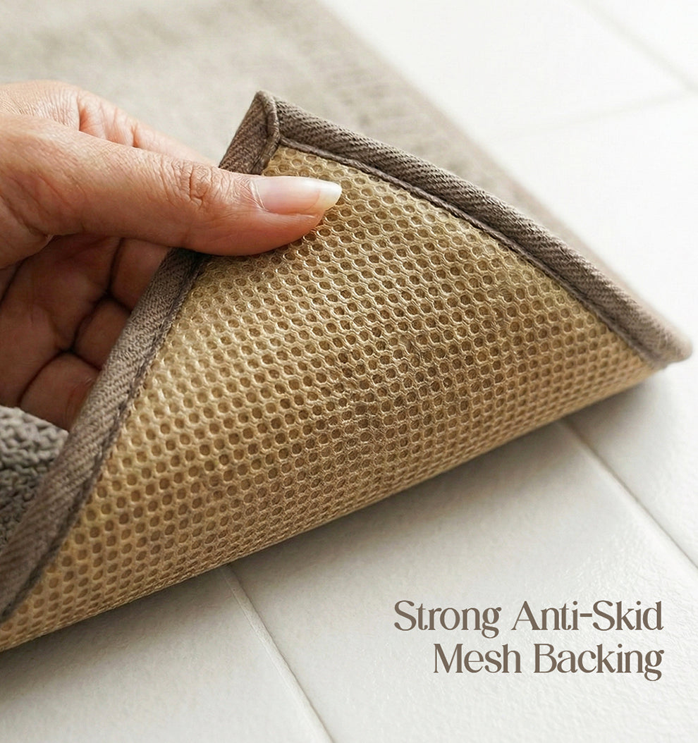 Contour Set Foam Padded Bathmat - Dune Shade