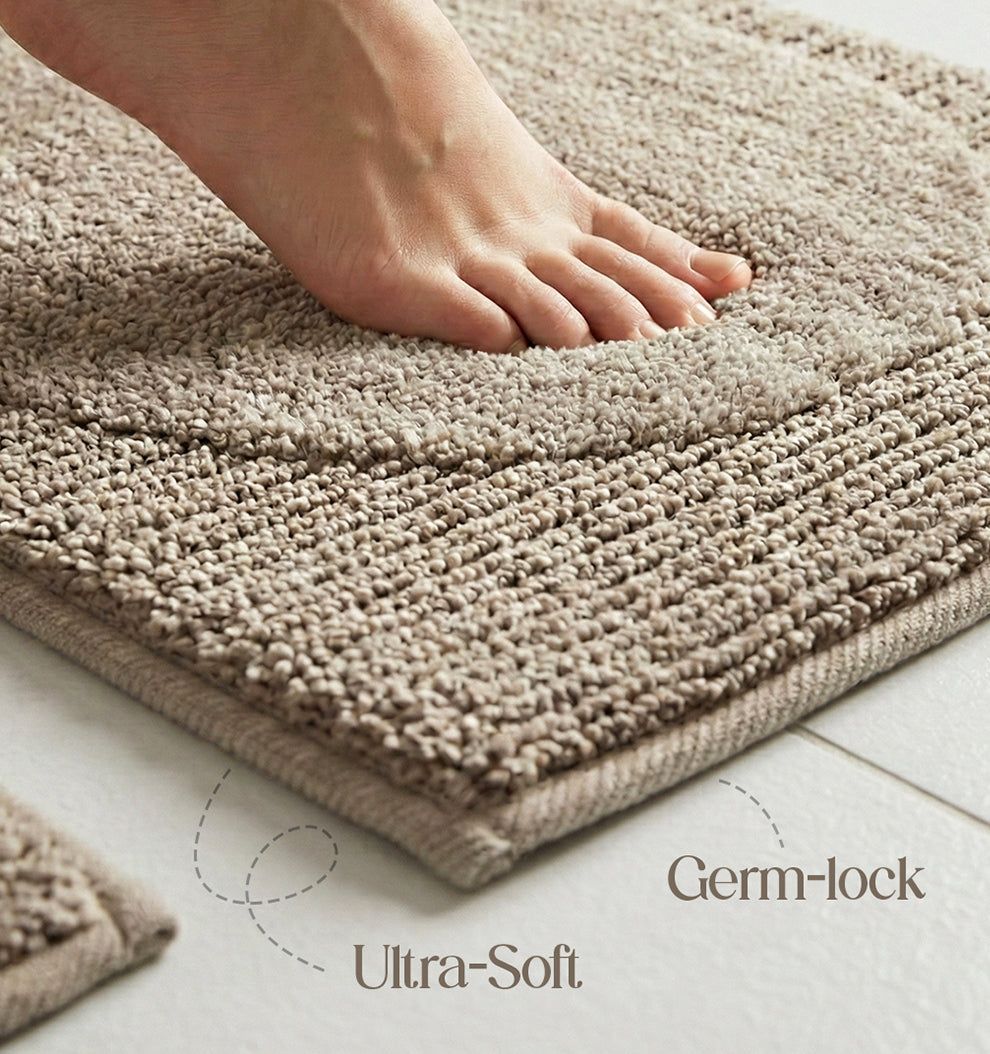 Contour Set Foam Padded Bathmat - Dune Shade