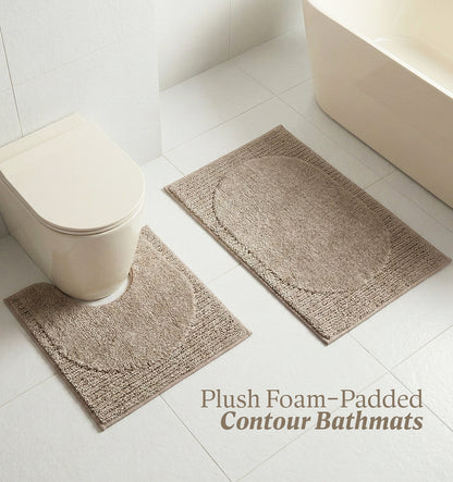 Contour Set Foam Padded Bathmat - Dune Shade