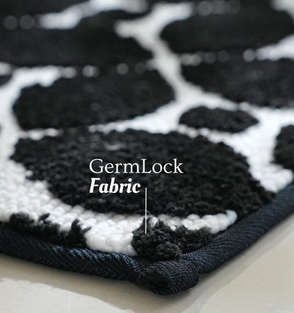 Knitted Geo Luxe Bathmat - Obsidian Noir
