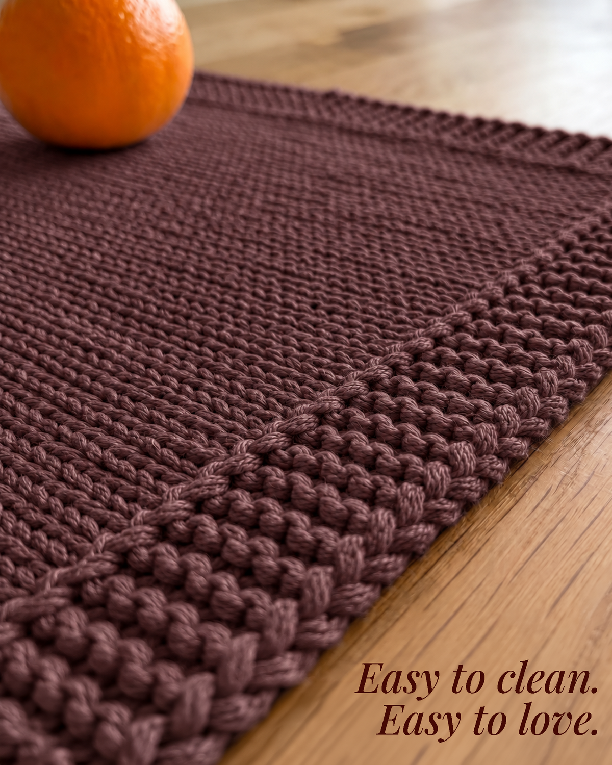 Paudha’s Exquisite Imperial Border Heavy - Knit 100% Ring-Spun Cotton Placemat - Merlot Earth