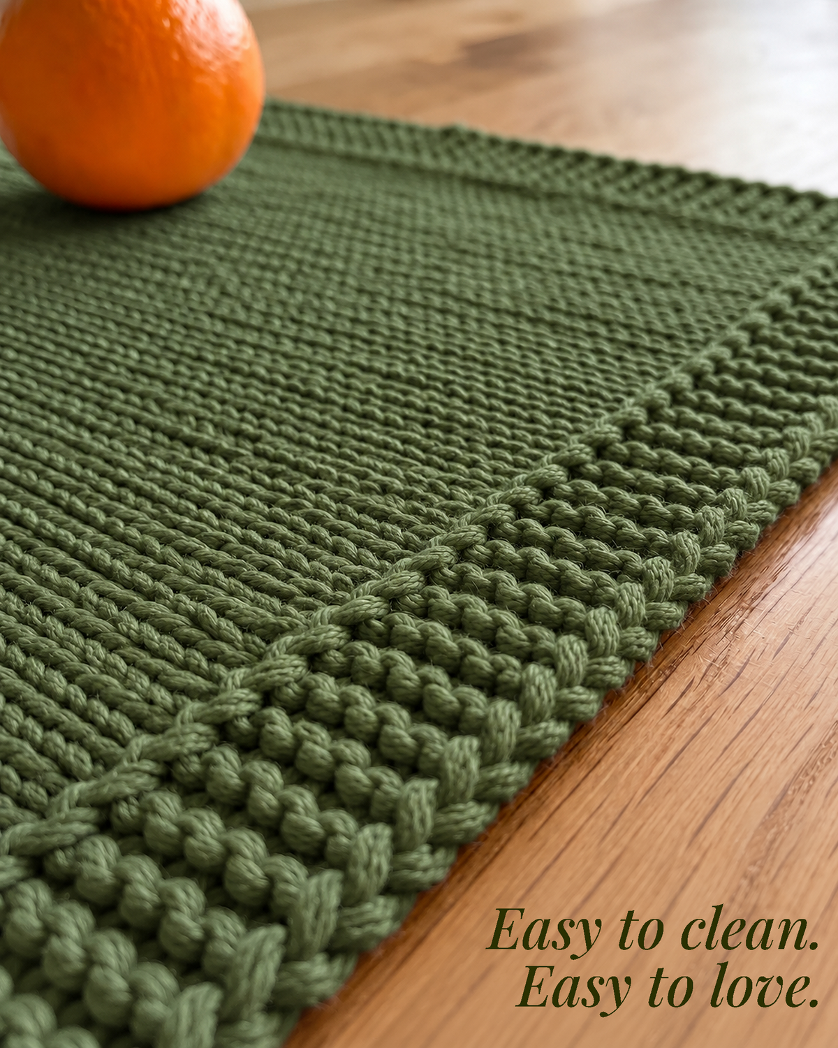 Paudha’s Exquisite Imperial Border Heavy - Knit 100% Ring-Spun Cotton Placemat - Olive Grove