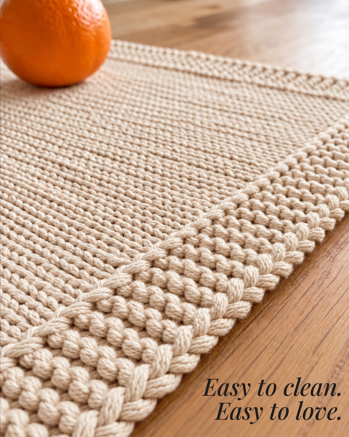 Paudha’s Exquisite Imperial Border Heavy - Knit 100% Ring-Spun Cotton Placemat - Ivory Oat