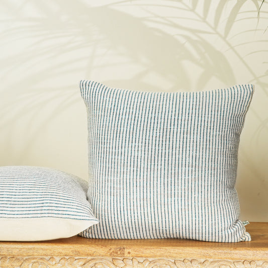Paudha’s Handcrafted Printed Cotton Cushion Cover – Twilight Thread