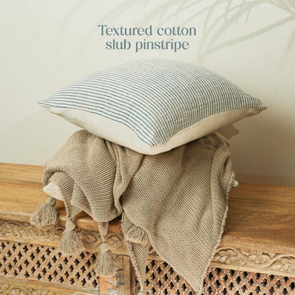 Paudha’s Handcrafted Printed Cotton Cushion Cover – Twilight Thread