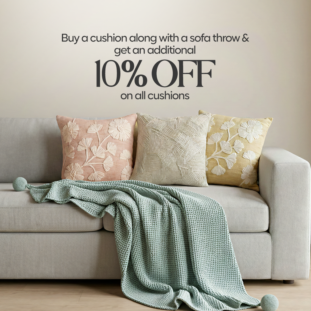 Paudha’s Exquisite All-Season Breathable 100% Cotton Wavy Knitted Sofa Throw - Arctic Blue