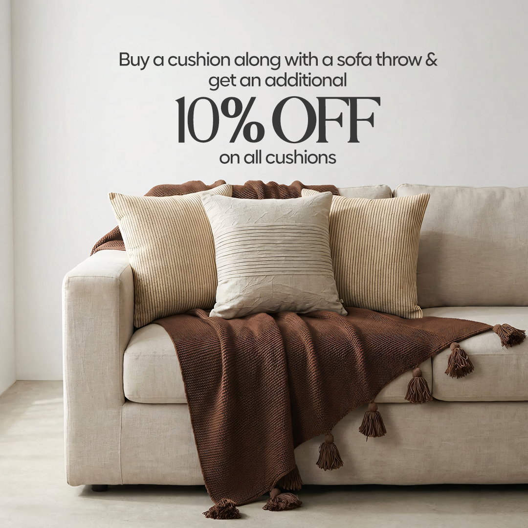 Paudha’s Exquisite All-Season Stripped Breathable 100% Cotton Knitted Sofa Throw - Deep Chestnut