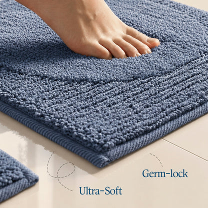 Contour Set Foam Padded Bathmat - Deep Harbor