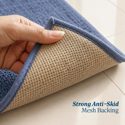 Contour Set Foam Padded Bathmat - Deep Harbor