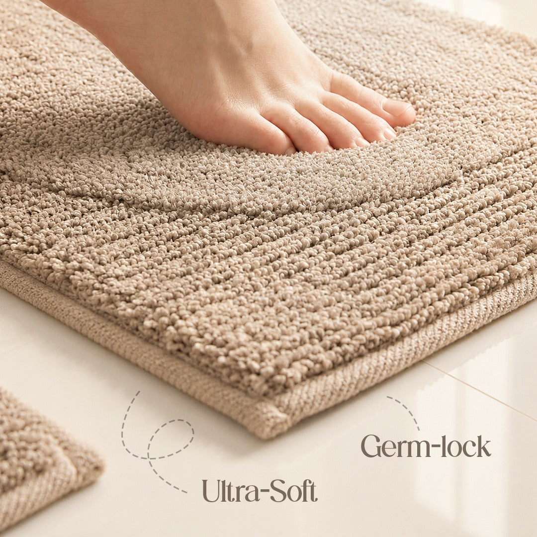Contour Set Foam Padded Bathmat - Dune Shade