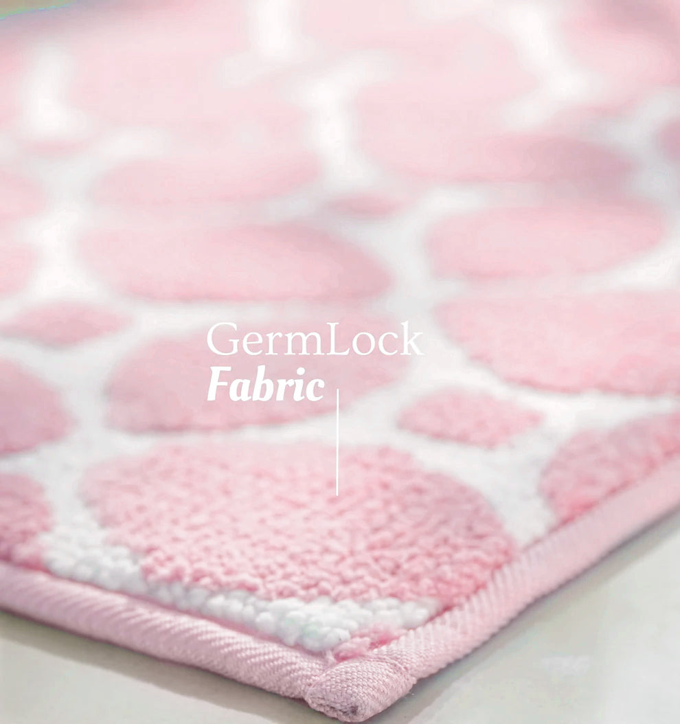 Knitted Geo Luxe Bathmat - Desert Blush