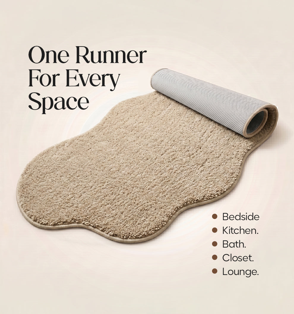 Paudha Sculpted Luxe Comfort Multi-Area Runner - Sand Whisper