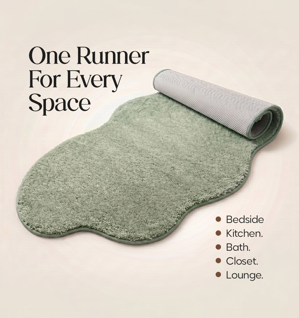 Paudha Sculpted Luxe Comfort Multi-Area Runner - Forest Veil