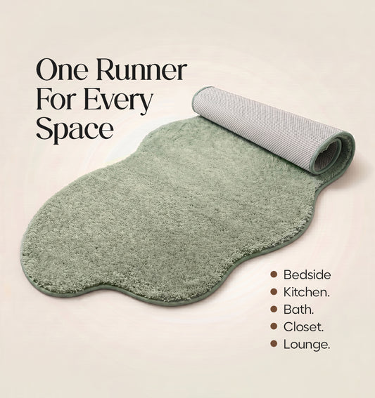Paudha Sculpted Luxe Comfort Multi-Area Runner - Forest Veil