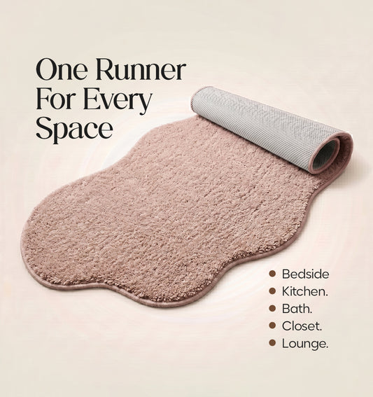 Paudha Sculpted Luxe Comfort Multi-Area Runner - Rose Pearl