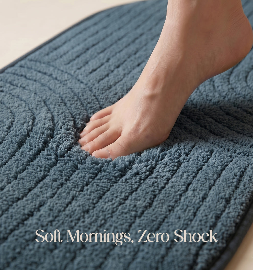 Paudha Pinstriped Luxe Comfort Multi-Area Runner - Mirage Blue