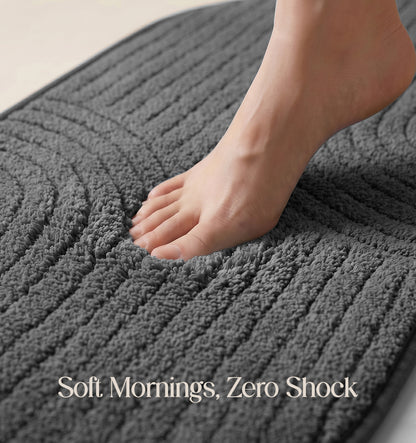 Paudha Pinstriped Luxe Comfort Multi-Area Runner - Carbon Slate